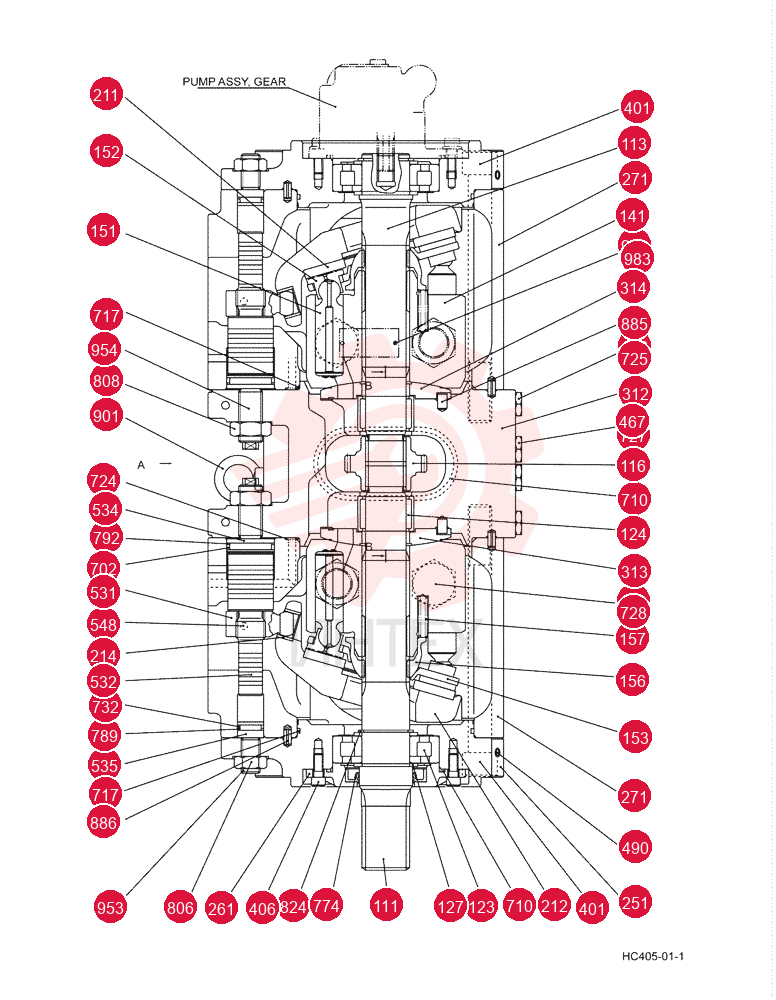 HYDRAULIC PUMP YN10V00043F1 (2)