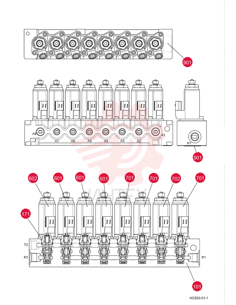 HYDRAULIC VALVE YN35V00047F1 (1)