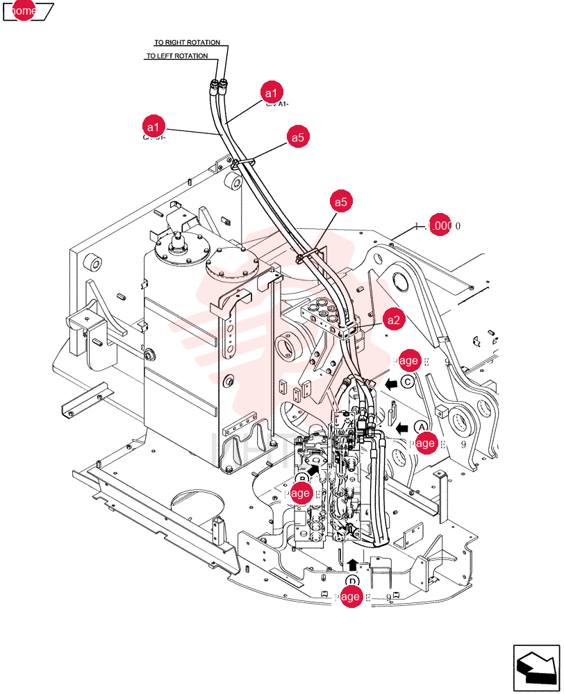 HOSE ASSY. YF03H01292D1 (1)
