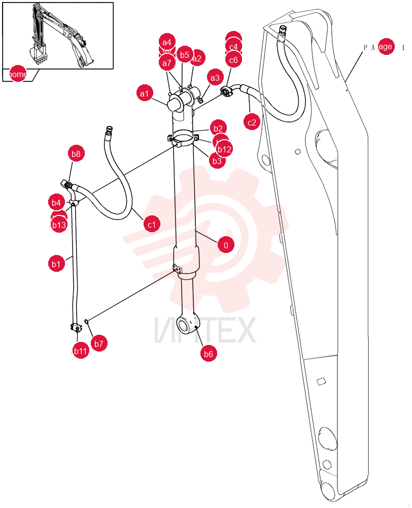 HYDRAULIC CYLINDER YN01V00153F1 (1)