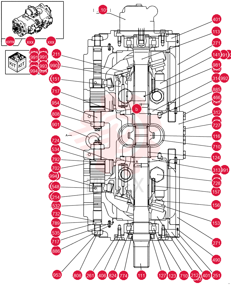 HYDRAULIC PUMP YN10V00043F1 (2)