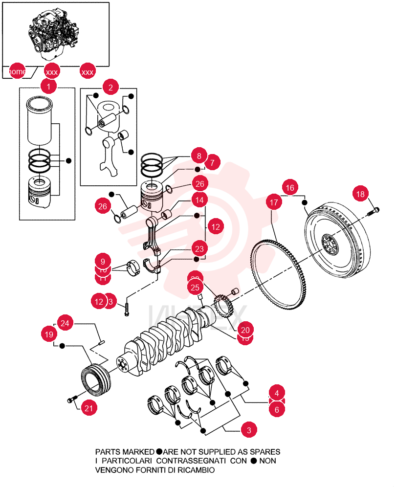 PISTON VHS040130268A