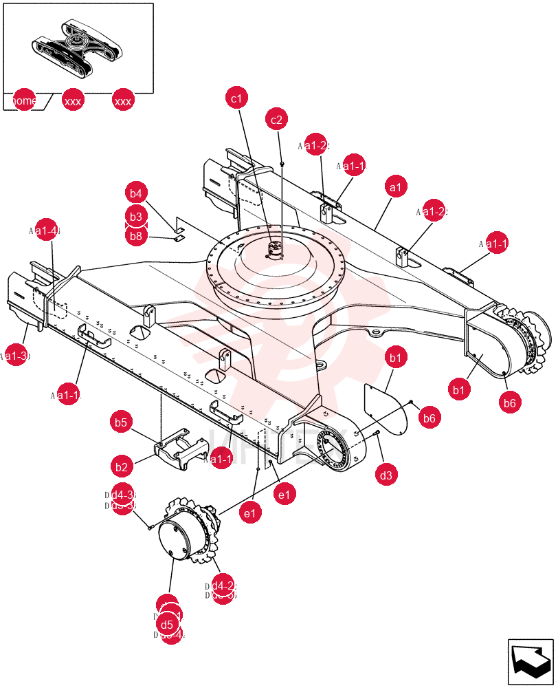 Схема (E235BSR) - CRAWLER EXCAVATOR (5/07-) LQ02F00071P1