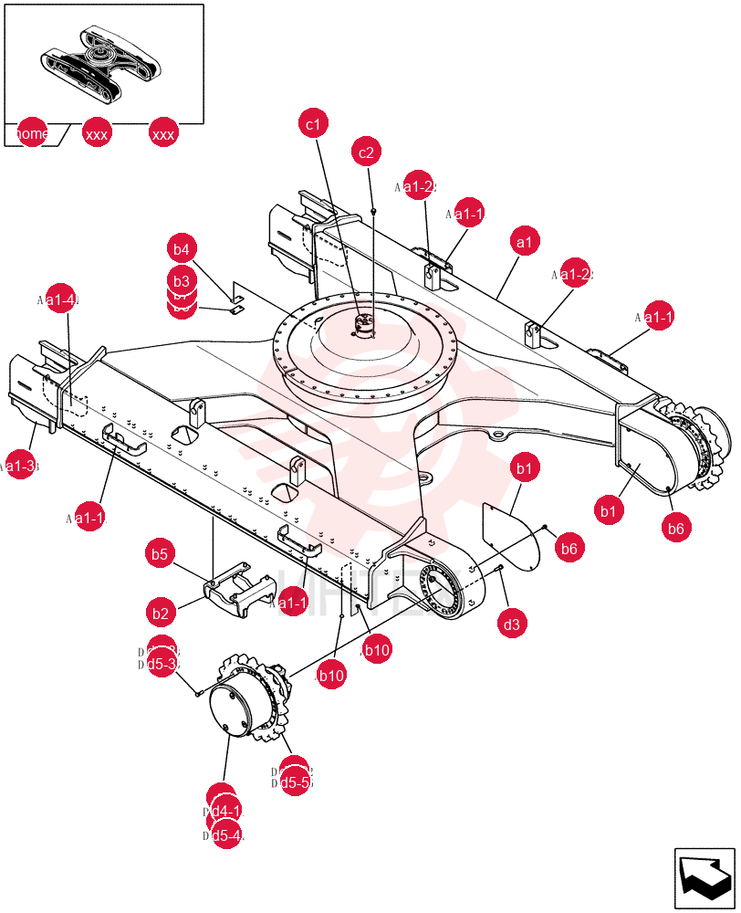 Схема (E235BSR) - CRAWLER EXCAVATOR (5/07-) LQ02F00088P1