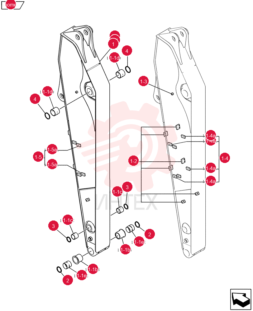 Схема (E235BSR) - CRAWLER EXCAVATOR (5/07-) YN12B00808F1
