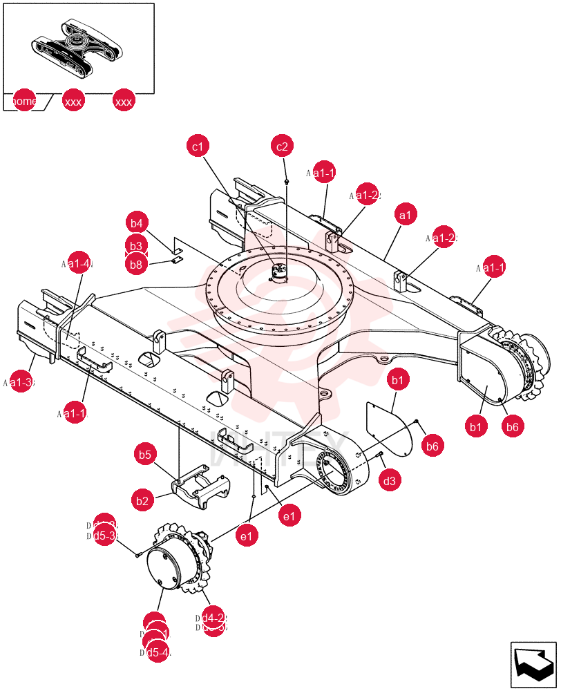 Схема (E235BSR) - CRAWLER EXCAVATOR (5/07-) LQ02F00061P1