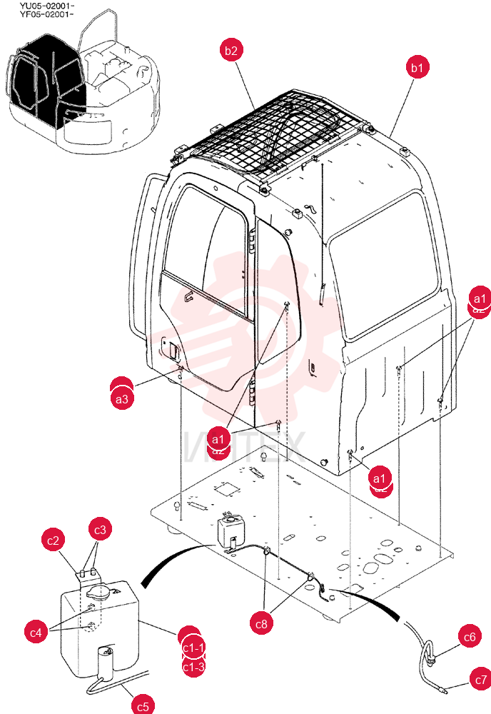 CAB INSTAL YB02C00060F1