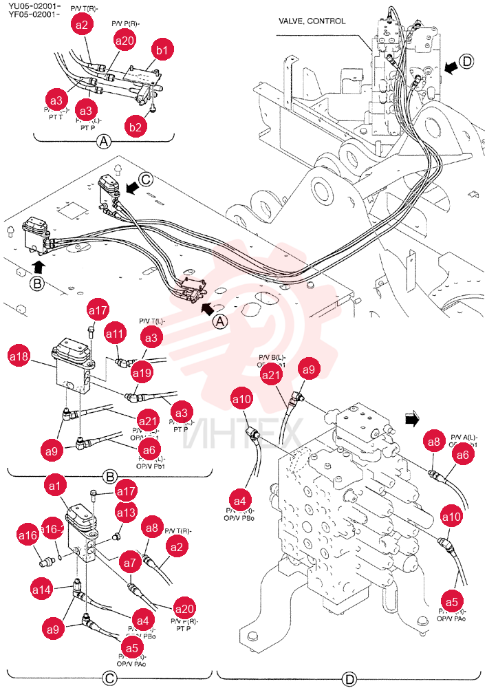 CONTROL LINES,REMOTE YF68H00025F1