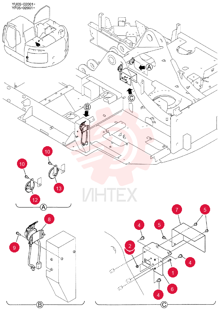 ELEC ASSY, UPP YB03E00003F1