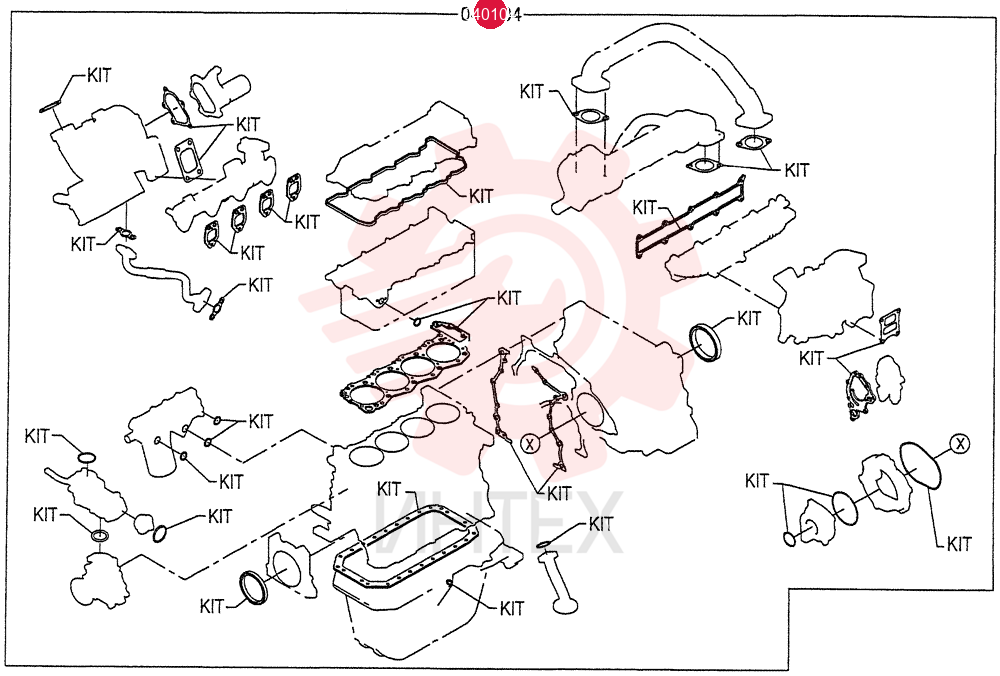 GASKET KIT VHS040104193A