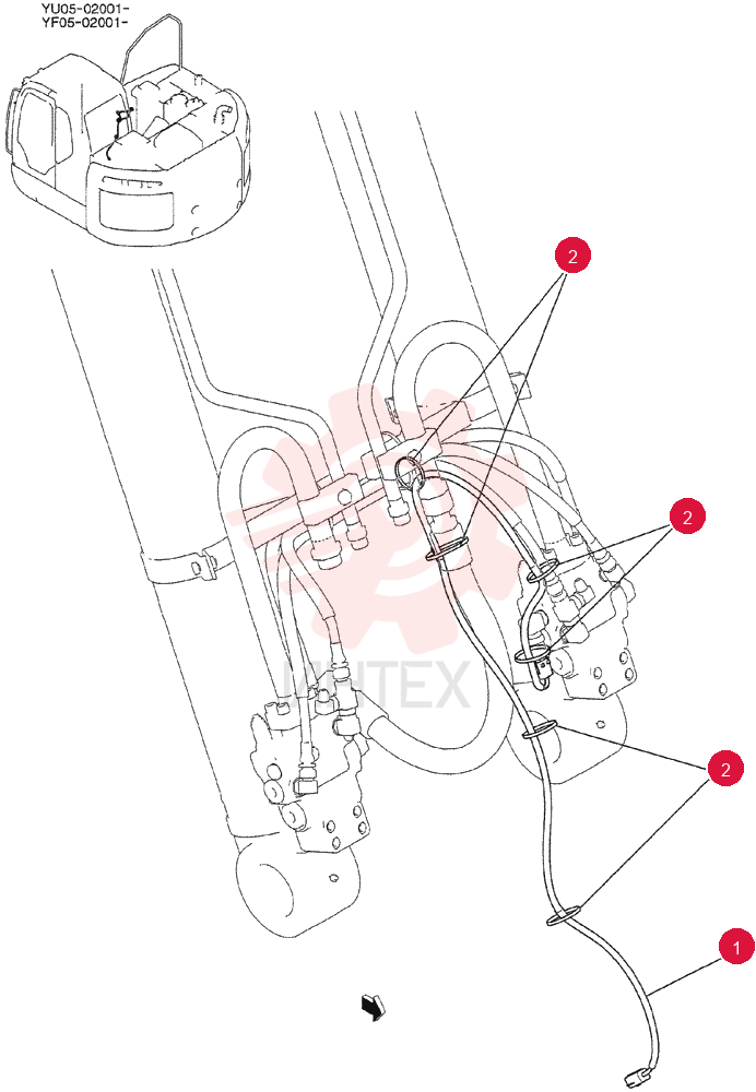 HARNESS ASSY, UPP YB13E00020F1