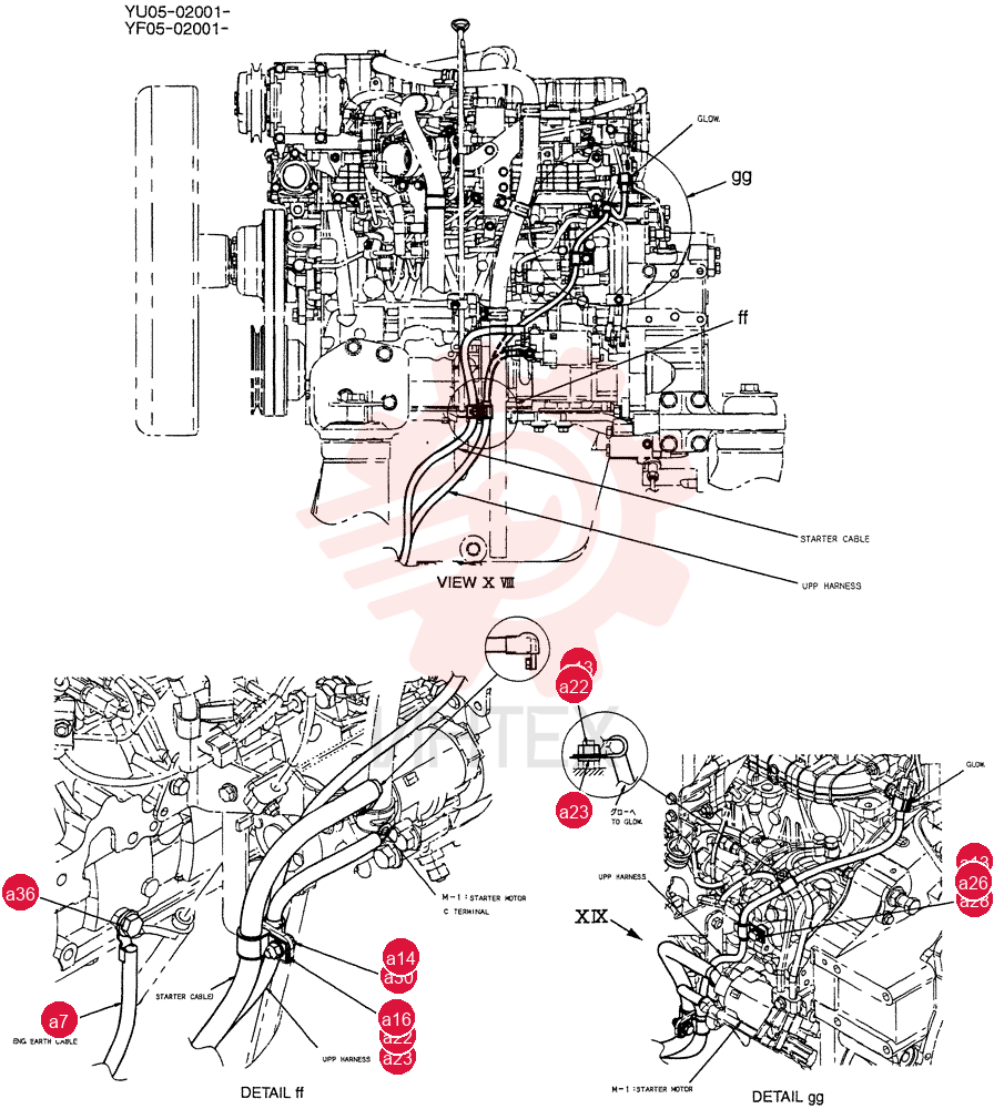 HARNESS ASSY, UPP YB13E00023F1 (11)
