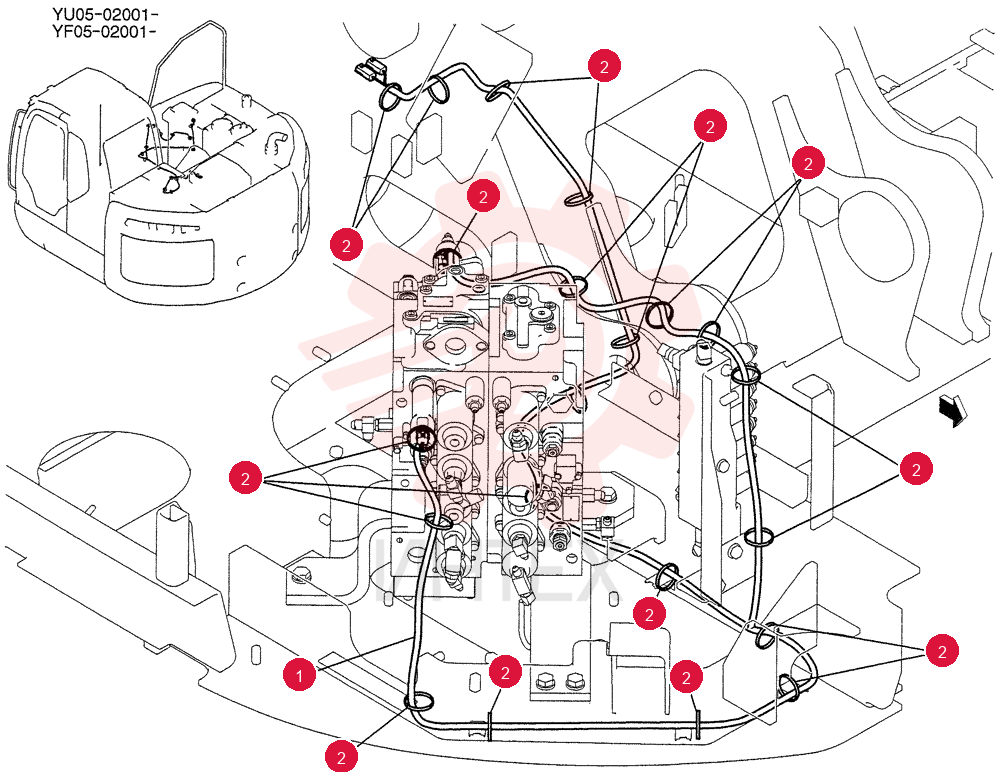 HARNESS ASSY, UPP YB13E00031F1