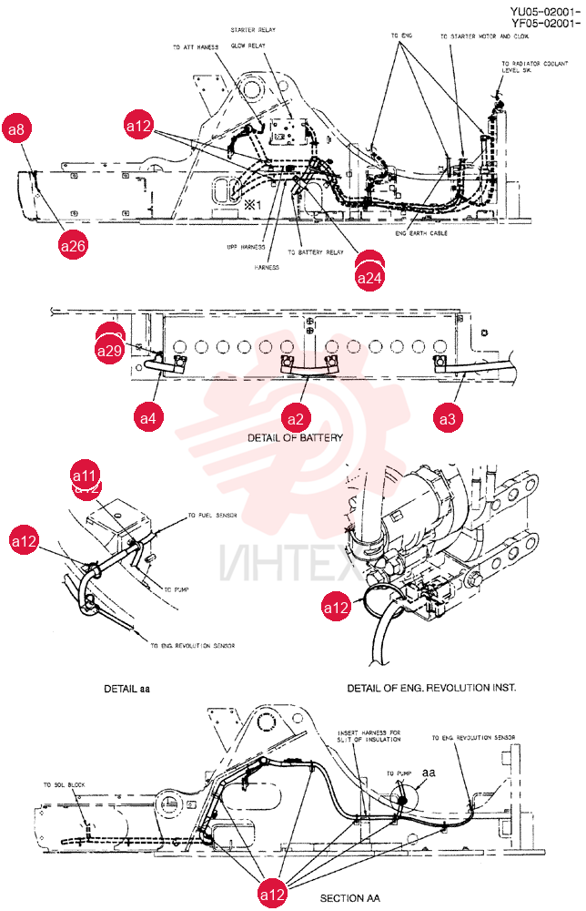 HARNESS ASSY, UPP YB13E00023F1 (2)