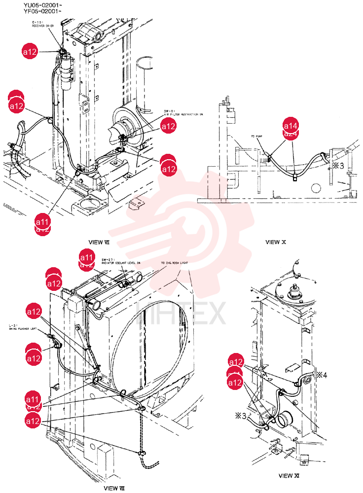 HARNESS ASSY, UPP YB13E00023F1 (9)