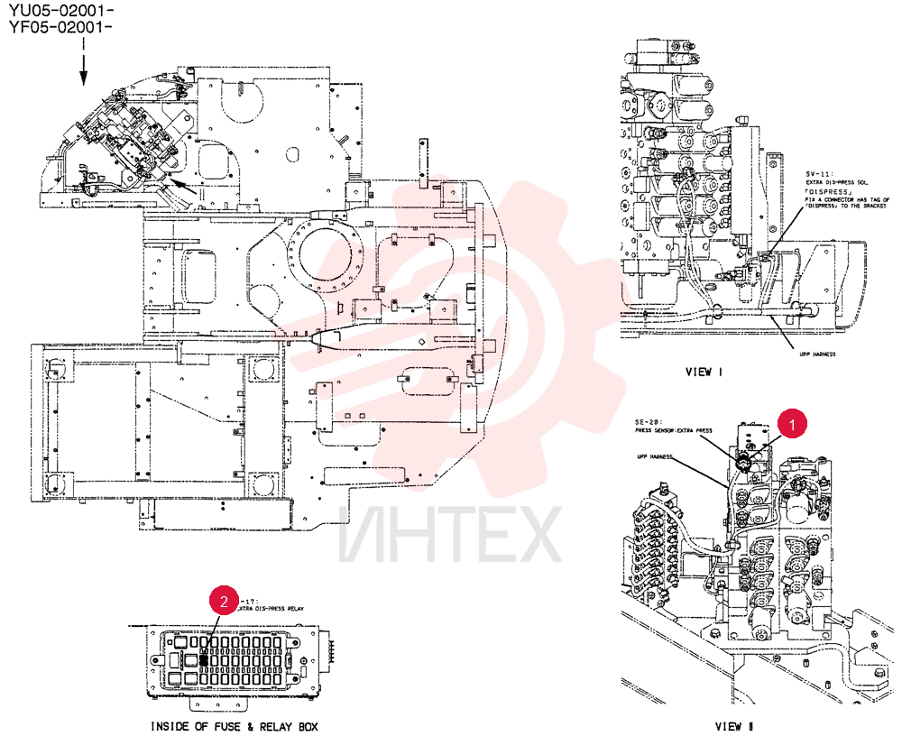 HARNESS ASSY, UPP YB13E00033F1