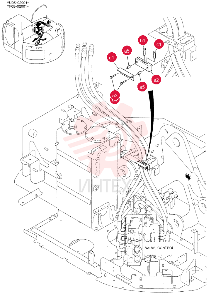 HYD LINES, UPP YF03H00081F1