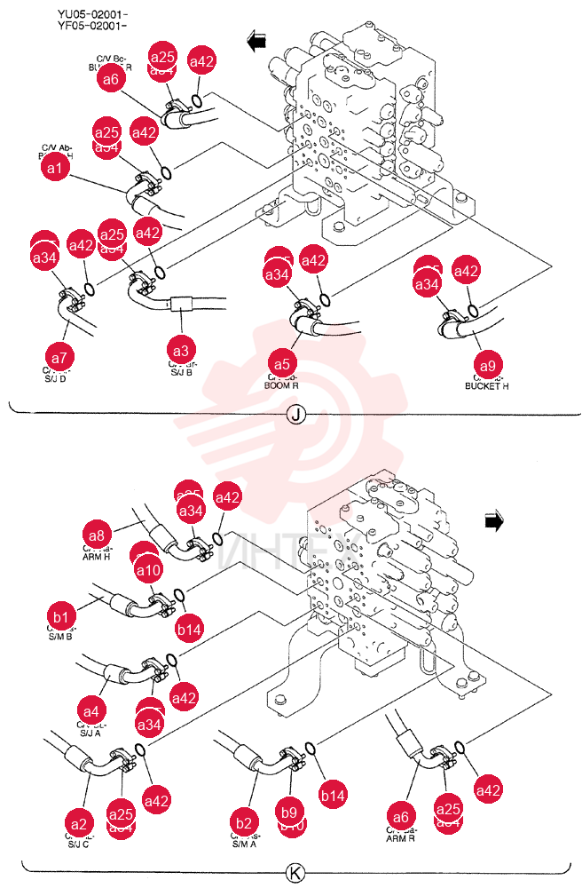 HYD LINES, UPP YF03H00068F1 (3)