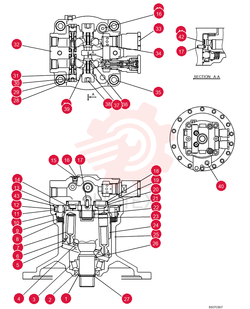 HYDRAULIC MOTOR YF15V00004F1