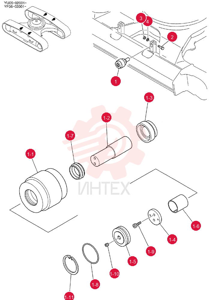 ROLLER ASSY, UPP YN64D00032F1