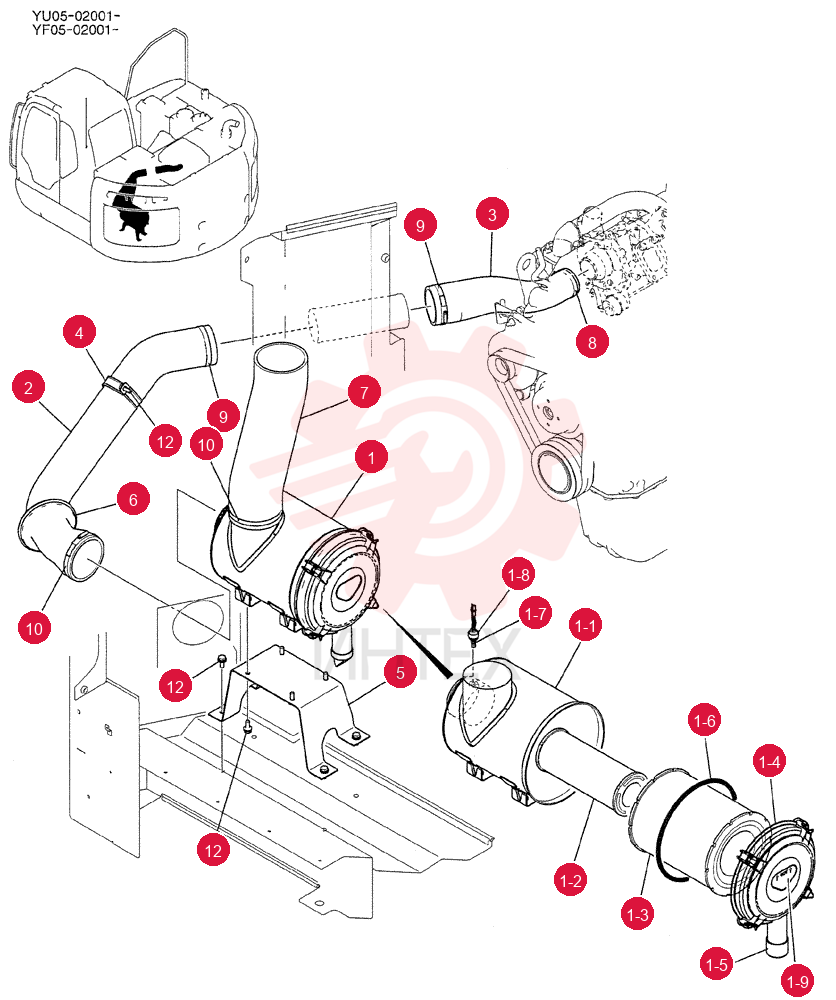 CLEANER ASSY, AIR YB11P00002F1