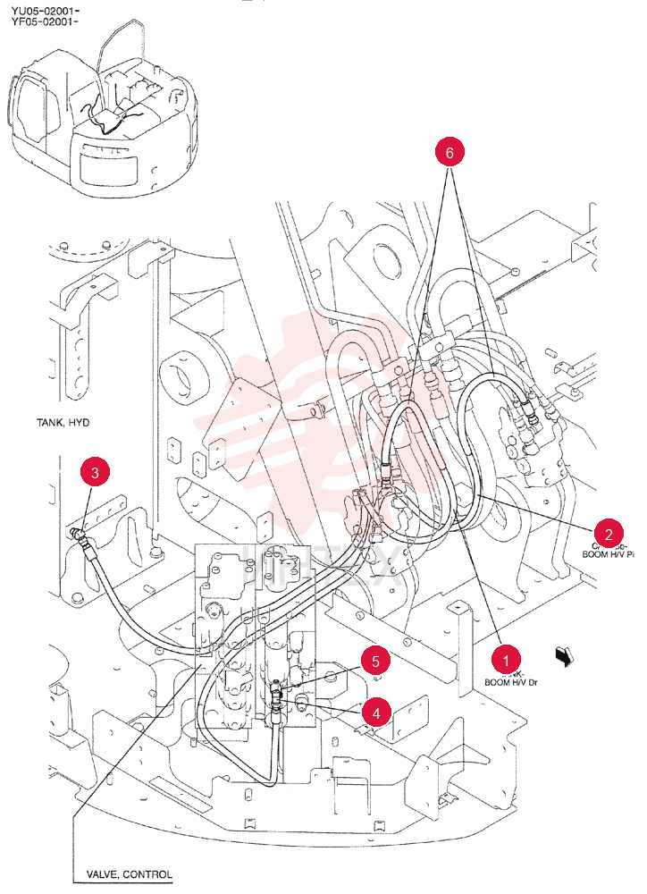 CONTROL LINES, VALVE YF64H00093F1