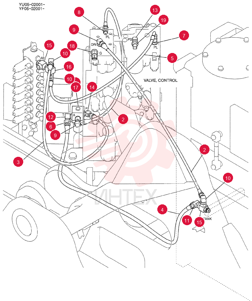 CONTROL LINES, VALVE YF64H00050F1