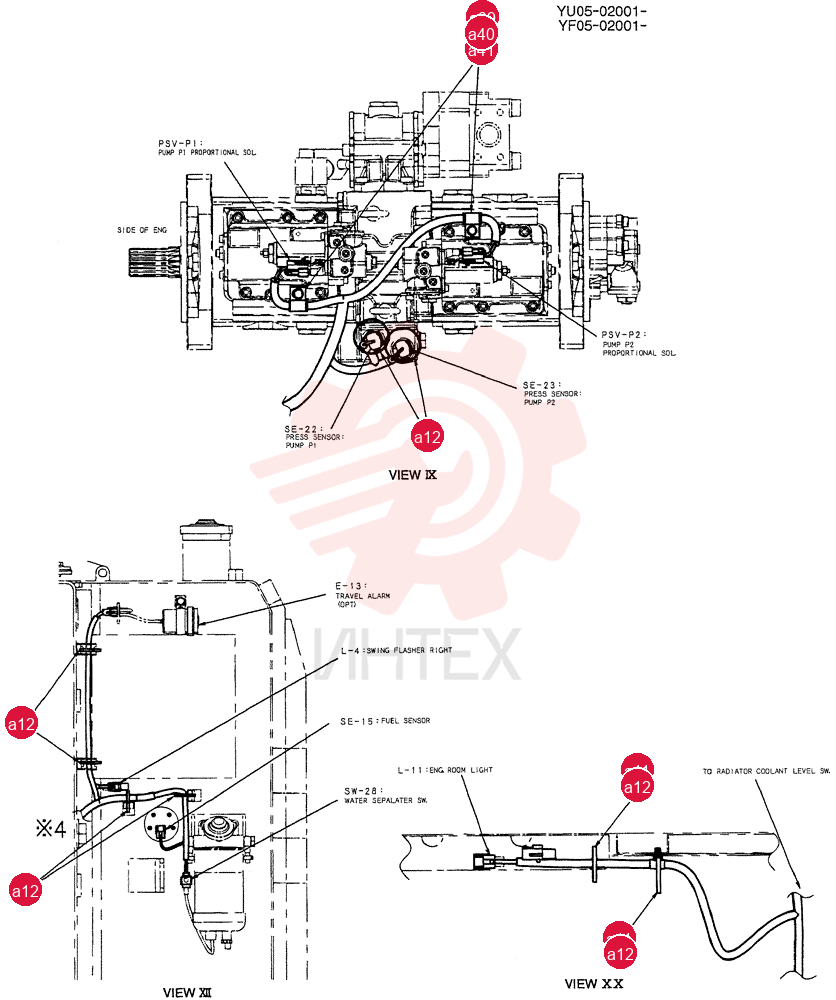 HARNESS ASSY, UPP YB13E00023F1 (7)