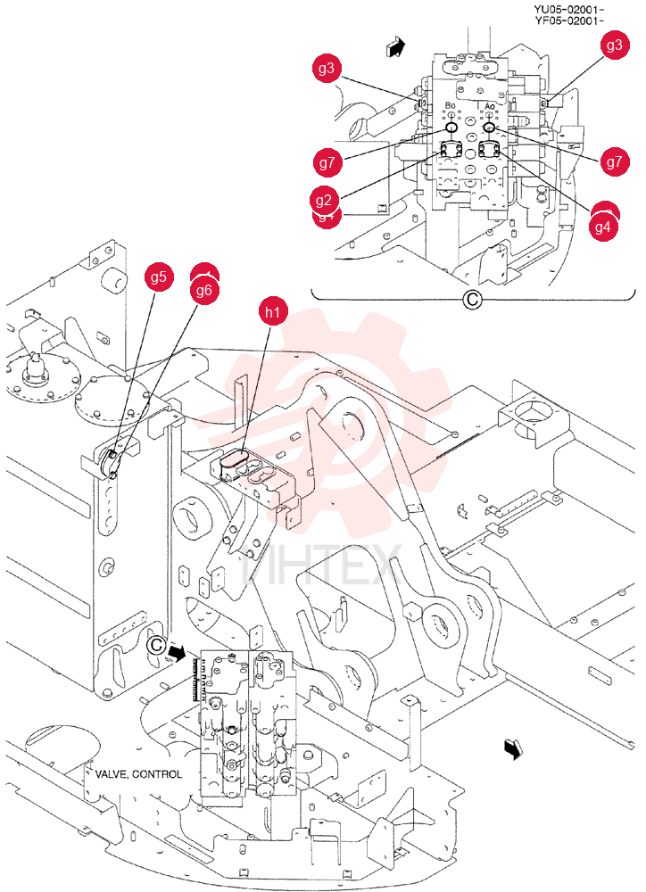 HYD LINES, UPP YF03H00068F1 (1)