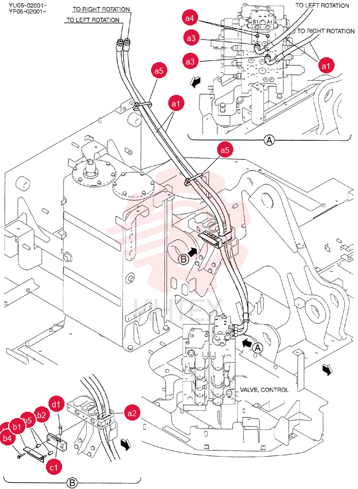 HYD LINES,UPP YF03H00028F1