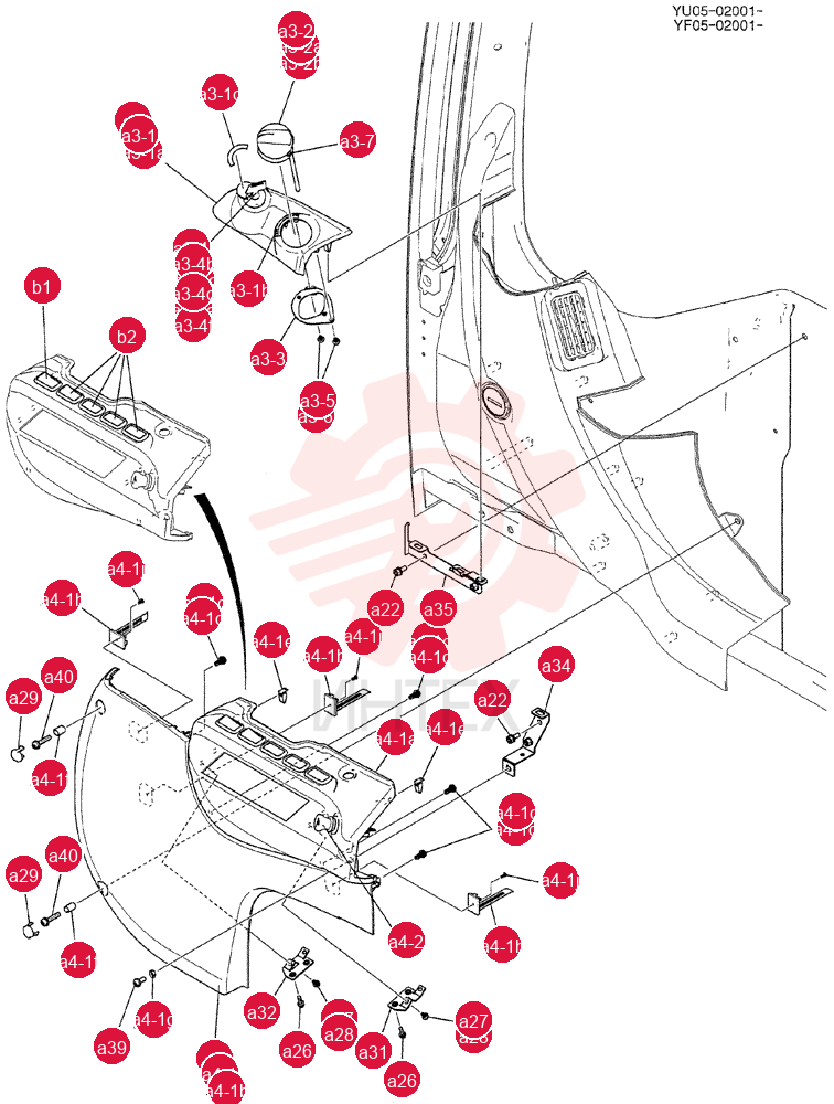 PANEL ASSY, INSTRUMENT YB17M00020F1 (2)