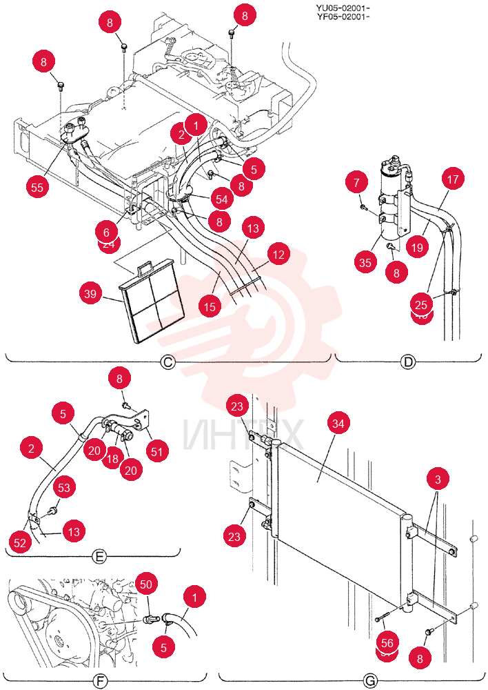 CONDITIONER ASSY, AIR YB20M00010F1 (3)