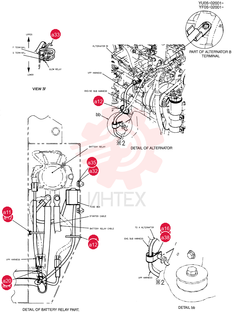 HARNESS ASSY, UPP YB13E00023F1 (5)