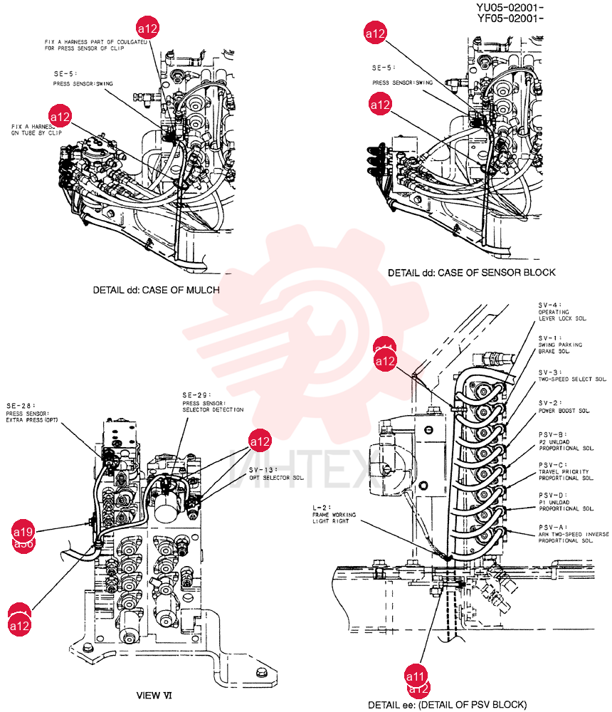 HARNESS ASSY, UPP YB13E00023F1 (6)