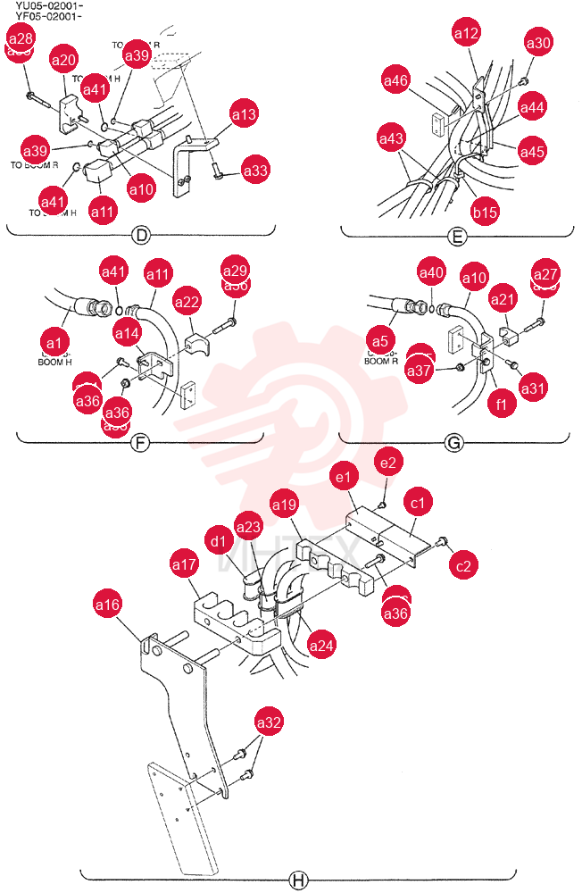 HYD LINES, UPP YF03H00068F1 (3)