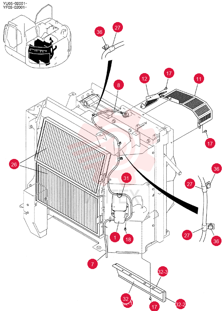 RADIATOR GROUP YB05P00008F1 (1)