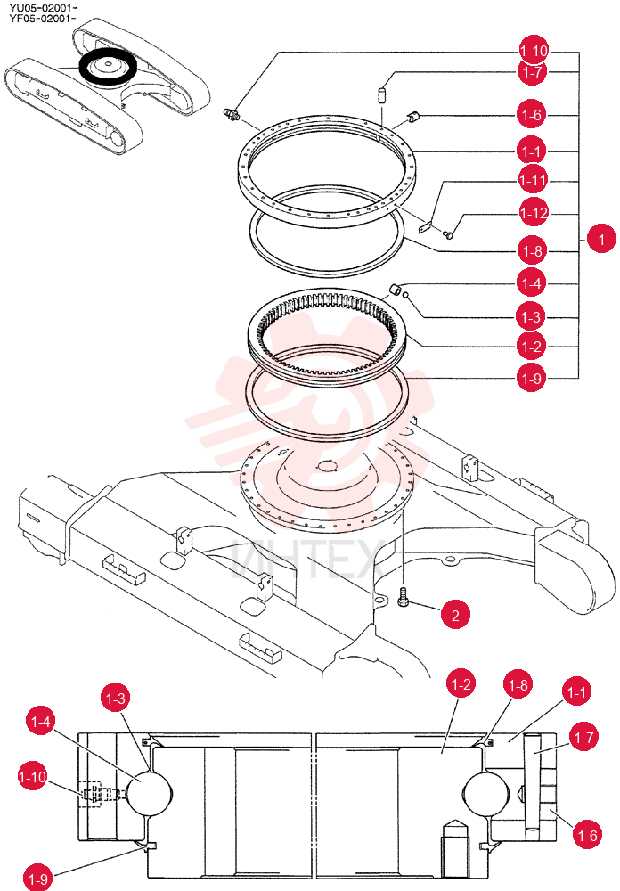 RING ASSY, SLEWING YF40F00008F1