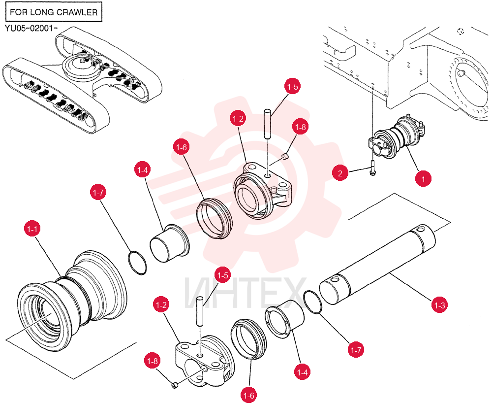 ROLLER ASSY, TRACK LQ64D00030F1