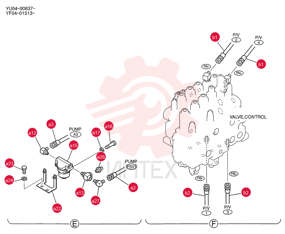 CONTROL LINES, PUMP YF06H00002F2 (2)