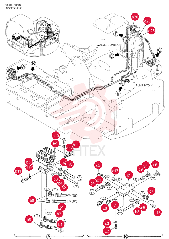 CONTROL LINES, PUMP YF06H00002F2 (3)