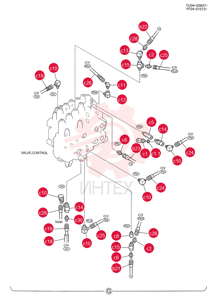 CONTROL LINES, REMOTE YF68H00004F1 (1)