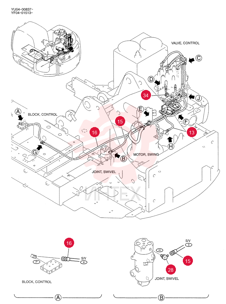 CONTROL LINES, VALVE YF64H00011F1 (1)
