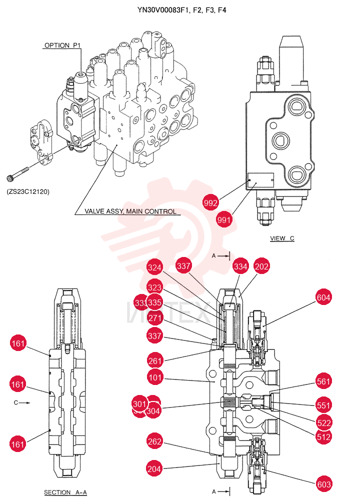 CONTROL VALVE YN30V00083F2