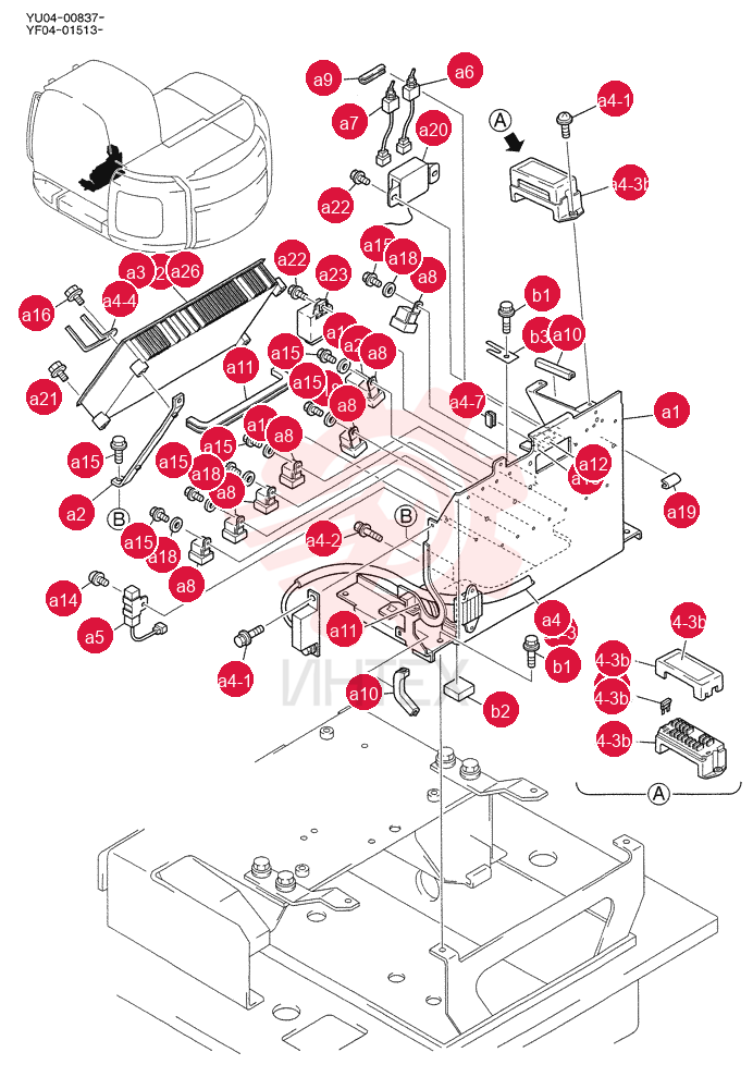 CONTROLLER ASSY, Serial Range: YU04-00837-YU04-00871 YF22E00020F1 (4)