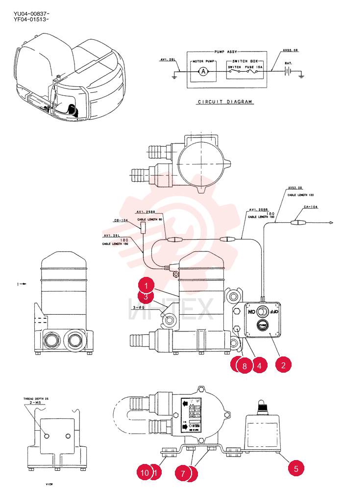 FUEL PUMP YF22P00002F1