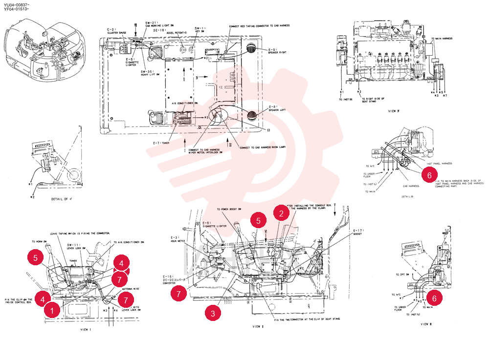 HARNESS ASSY, CAB YF14E00008F1 (3)