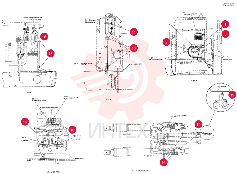 HARNESS ASSY, UPP YF13E00005F1 (3)