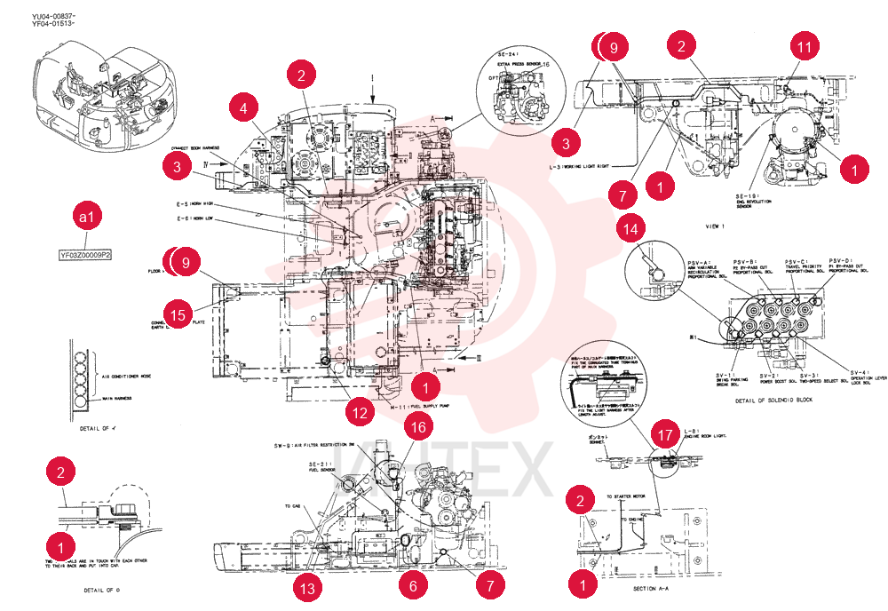 HARNESS ASSY, UPP YF13E00005F1 (4)