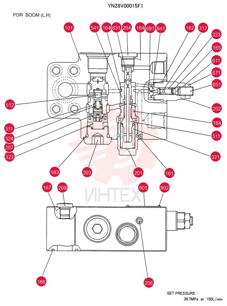 HYDRAULIC VALVE YN28V00015F1