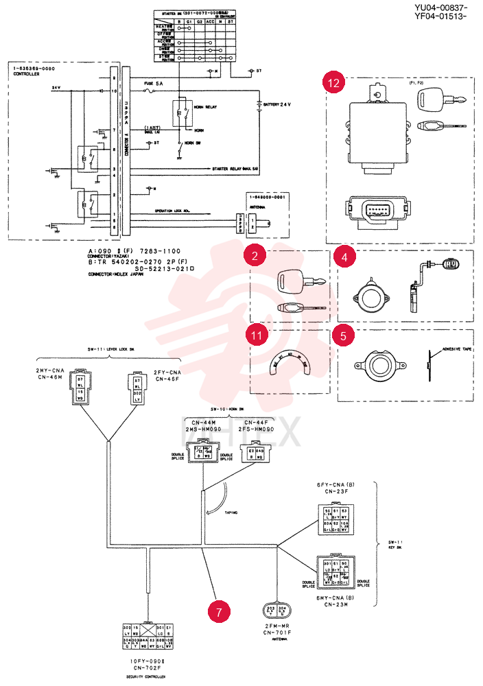 IGNITION KEY YN01E01005P1 (1)